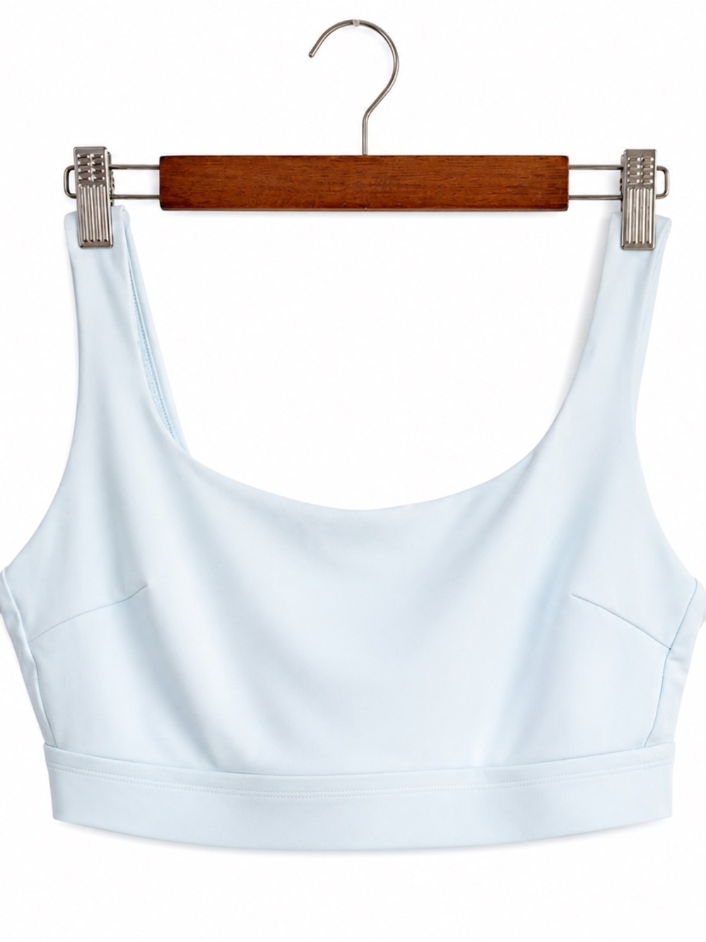 Aerie UPF 50 Ice Blue Scoop Bikini Top L XL XXL Swim Minimalist Beachy